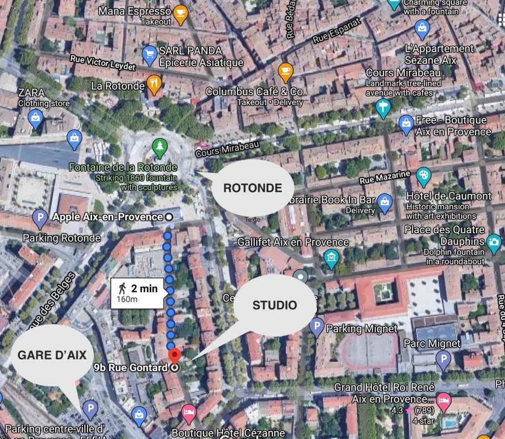 Loft Rotonde Wifi Clim Smart Tv Rue Calme Aix-en-Provence Exterior foto